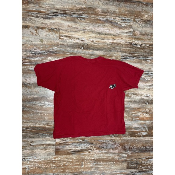 Mens Fox Racing Vintage Y2K T-Shirt Size 2XL Red Motocross MX - Picture 7 of 9
